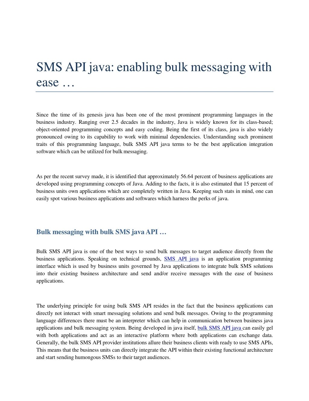 PPT Getting started with bulk SMS API JAVA PowerPoint Presentation