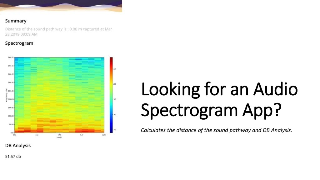 PPT Audio Spectrogram App MapMySound PowerPoint Presentation, free