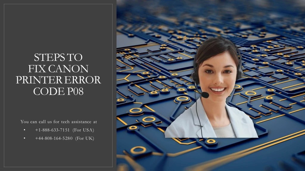 PPT Steps to fix Canon Printer Error Code P08 PowerPoint Presentation