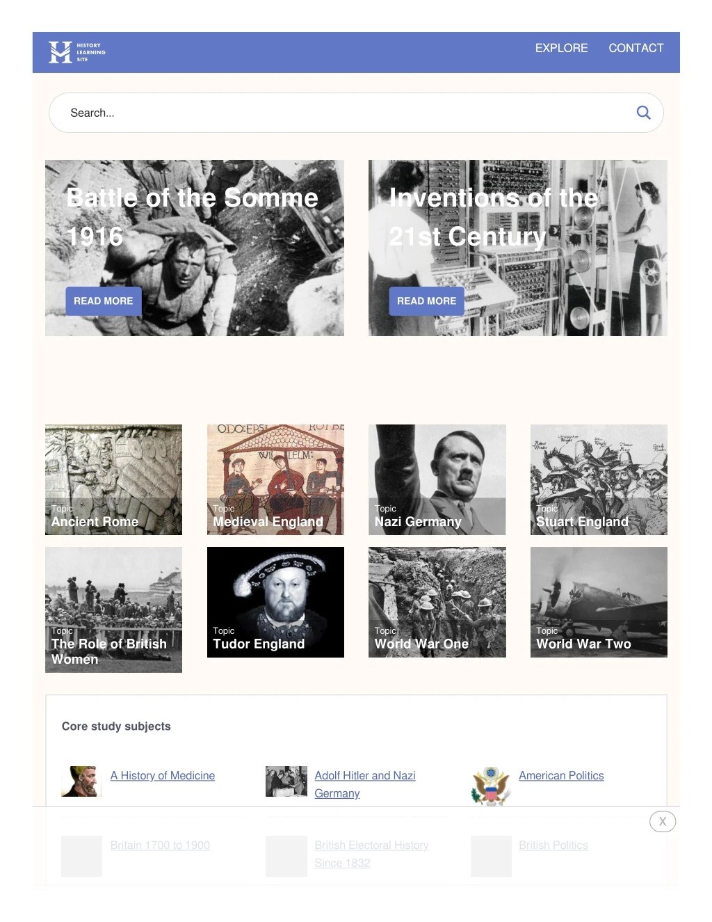 PPT History Learning Site PowerPoint Presentation, free download ID