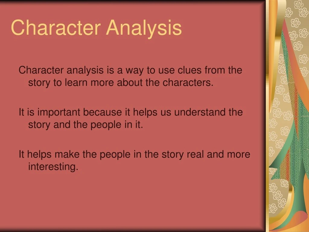 PPT Character Analysis PowerPoint Presentation, free download ID
