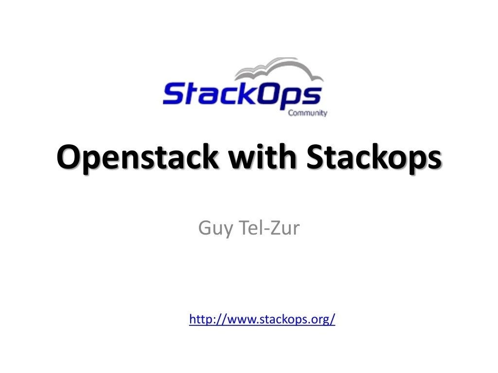 PPT Openstack with Stackops PowerPoint Presentation, free download