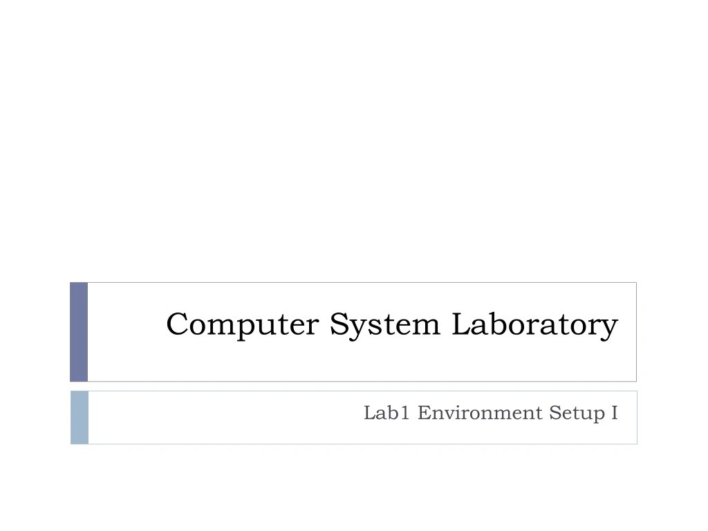 PPT Computer System Laboratory PowerPoint Presentation, free download