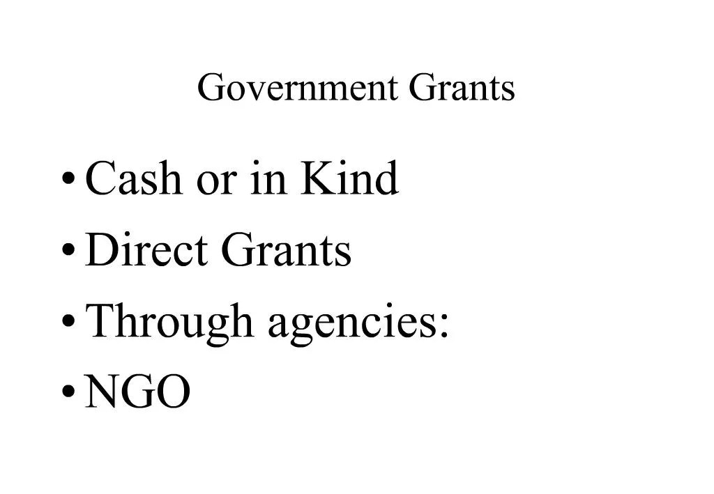 PPT Government Grants PowerPoint Presentation, free download ID899256