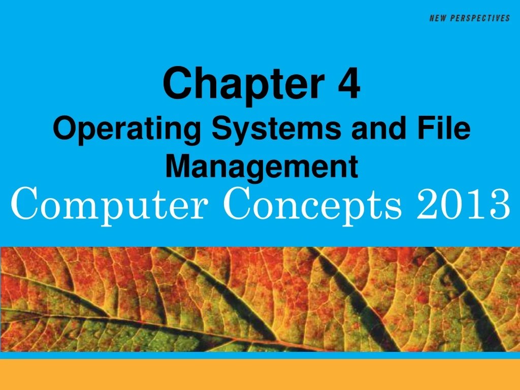 PPT Chapter 4 Operating Systems and File Management PowerPoint