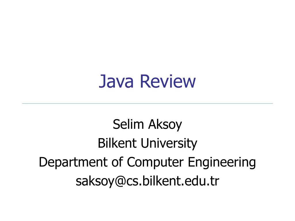 PPT Java Review PowerPoint Presentation, free download ID9105246