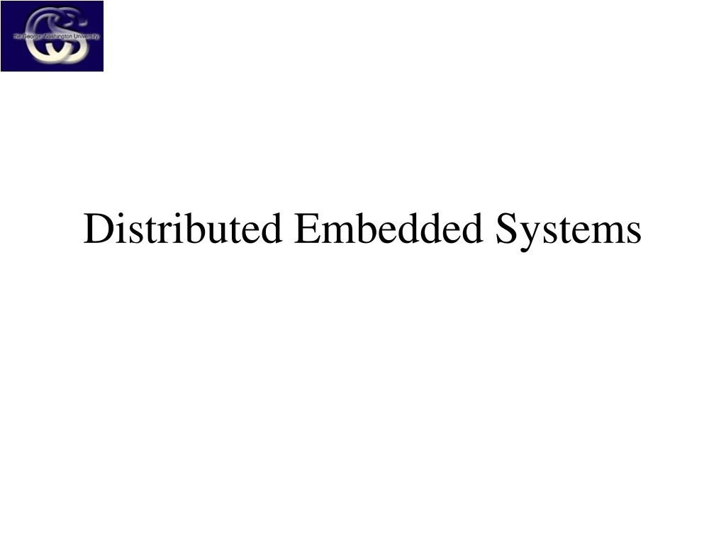 PPT Distributed Embedded Systems PowerPoint Presentation, free