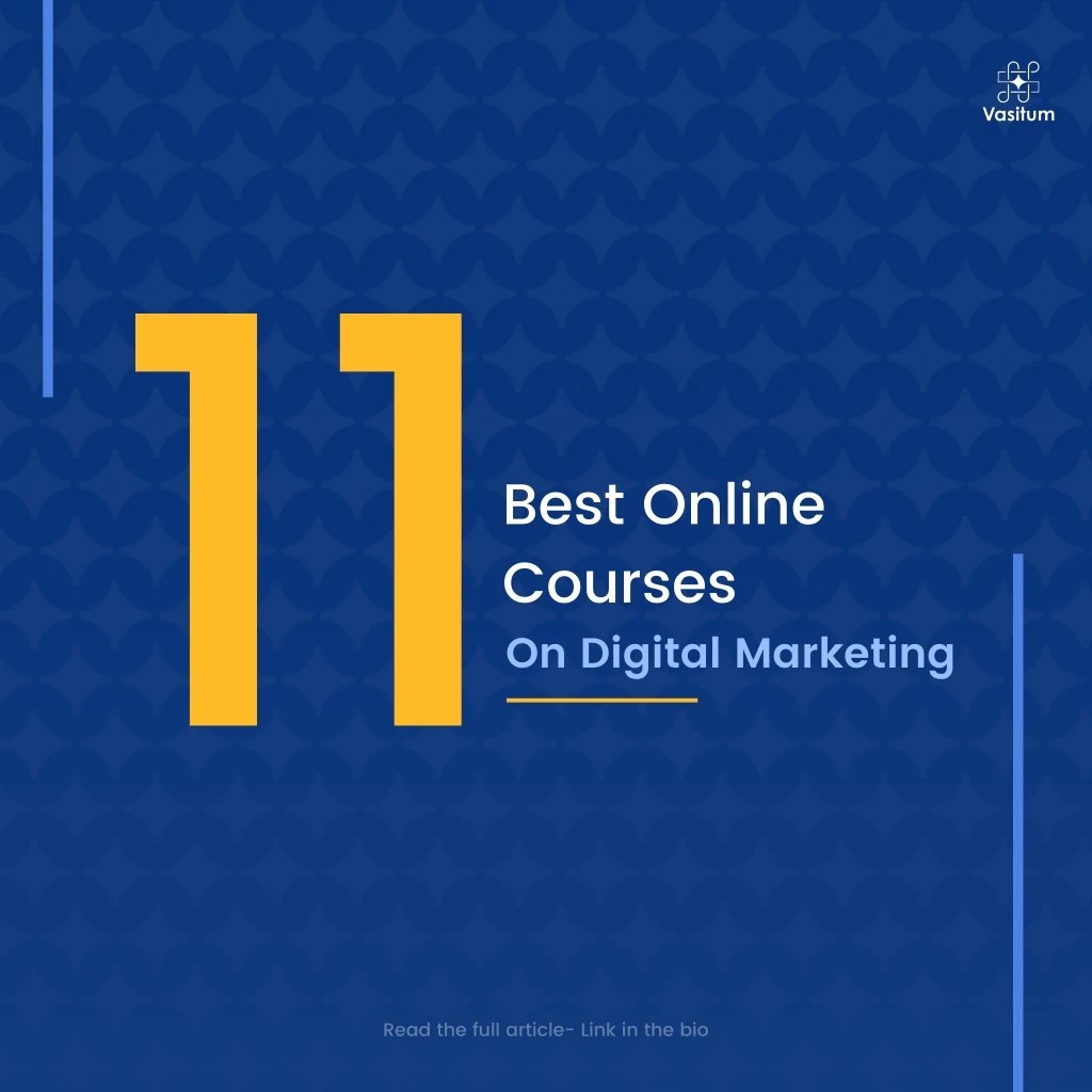 PPT 11 Best Online Courses On Digital Marketing PowerPoint