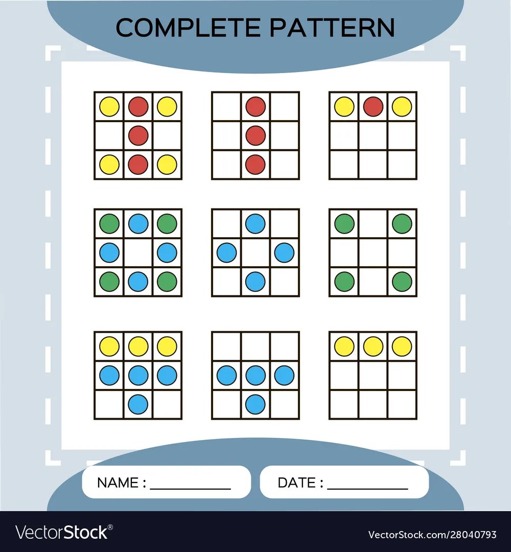 Repeat pattern square grid with colorful circles Vector Image