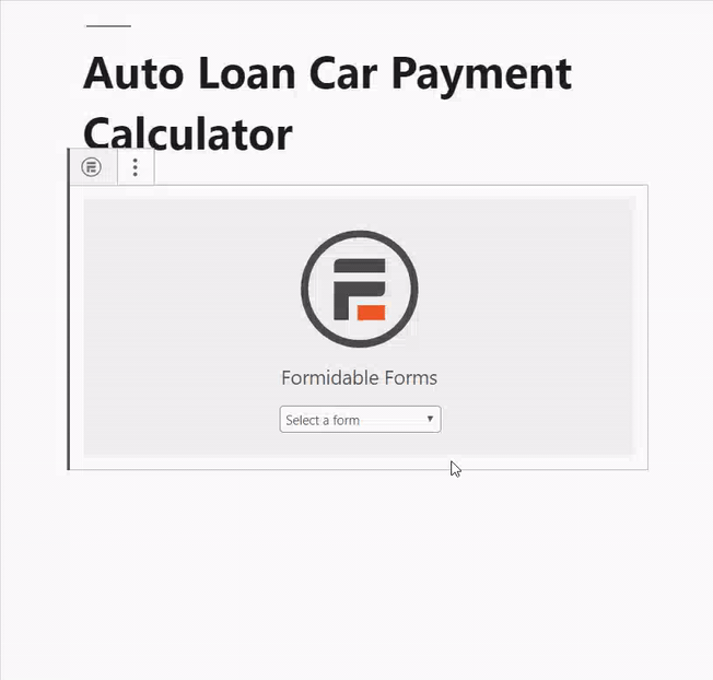 How to Create an Auto Loan / Car Payment Calculator in WordPress