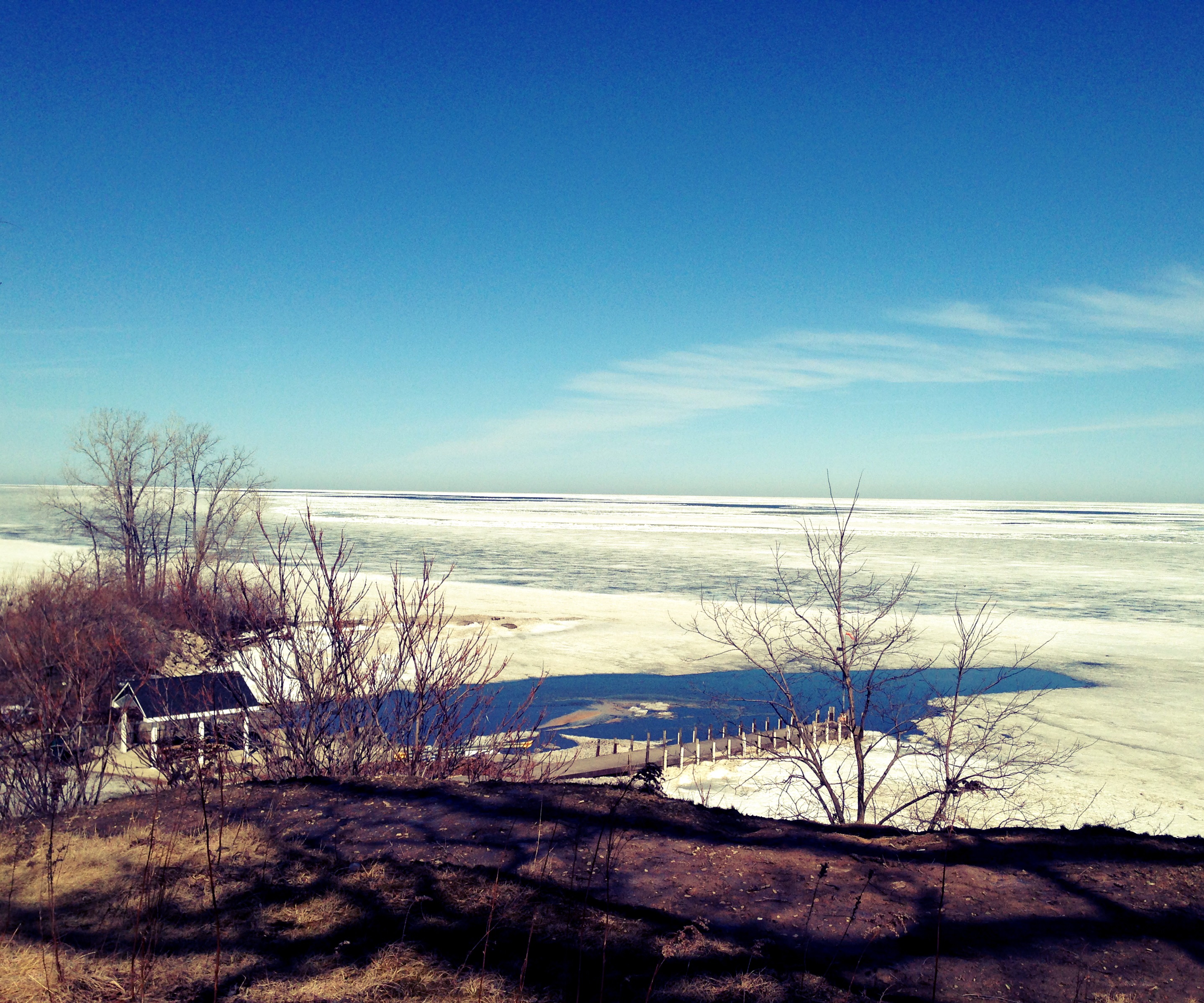 Lake Erie. beach winter Image by Gizmo Sandi