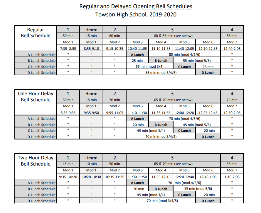 { Towson Calendar 2023 { Schedules - Towson High