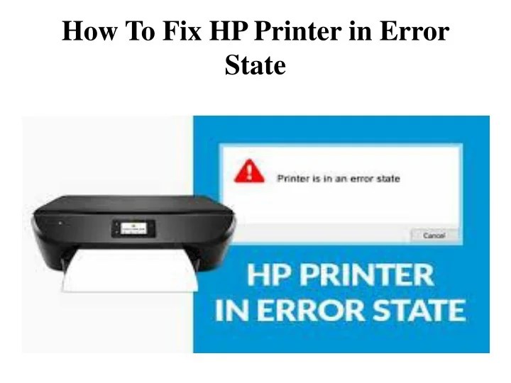 PPT How To Fix HP Printer in Error State PowerPoint Presentation
