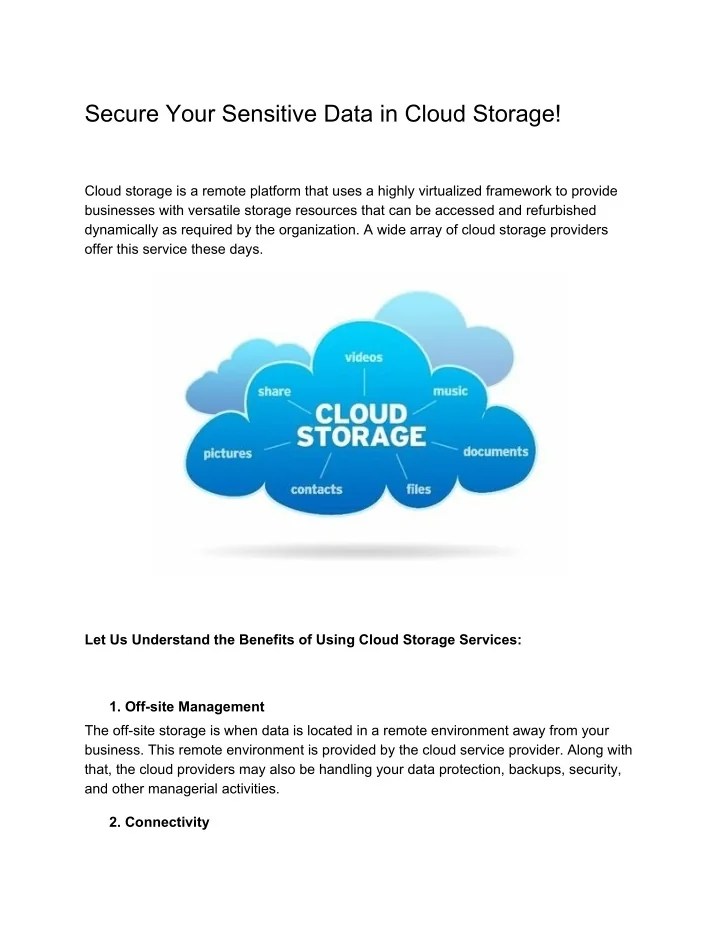 PPT Secure Your Sensitive Data in Cloud Storage! PowerPoint