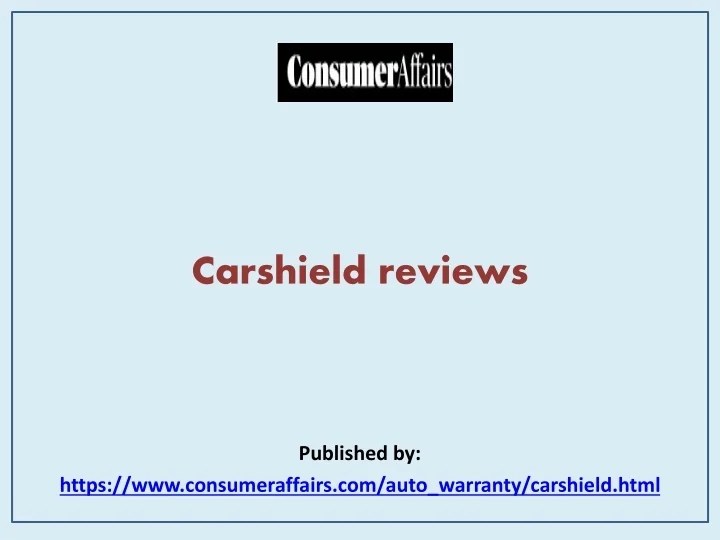 PPT carshield reviews PowerPoint Presentation, free download ID