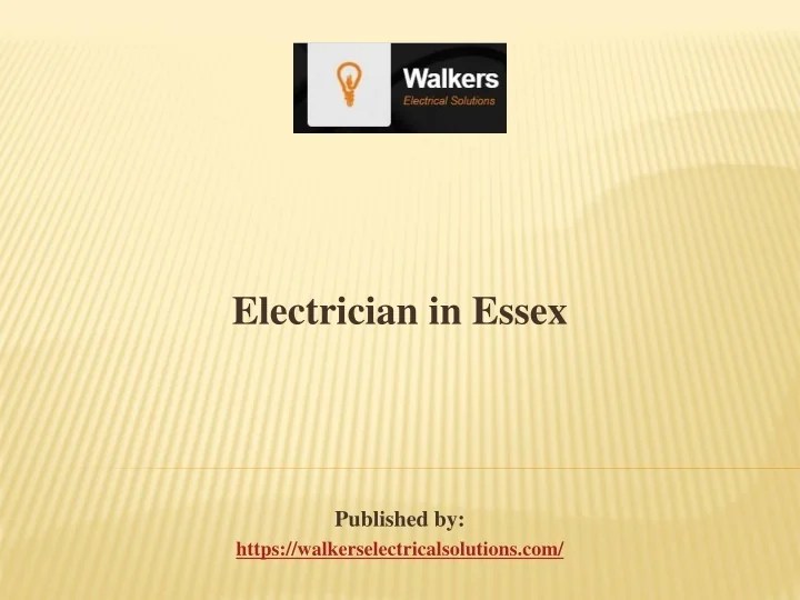 PPT Electrician in Essex PowerPoint Presentation, free download ID