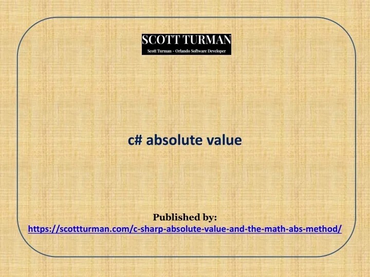 PPT c absolute value PowerPoint Presentation, free download ID