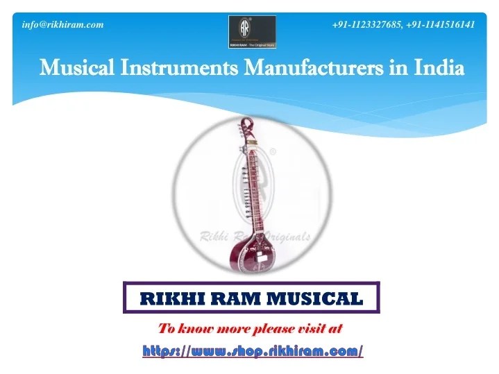 PPT Top Musical Instruments Manufacturers in India PowerPoint