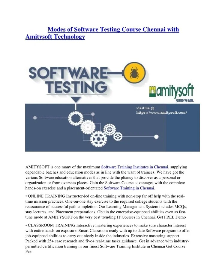 PPT PREREQUISITES OF Software training Chennai PowerPoint