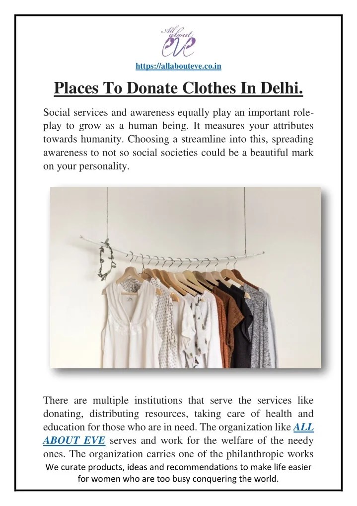 PPT Places To Donate Clothes In Delhi. PowerPoint Presentation, free