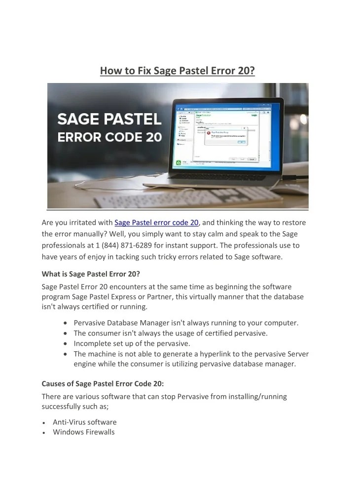 PPT How to Fix Sage Pastel Error 20? PowerPoint Presentation, free