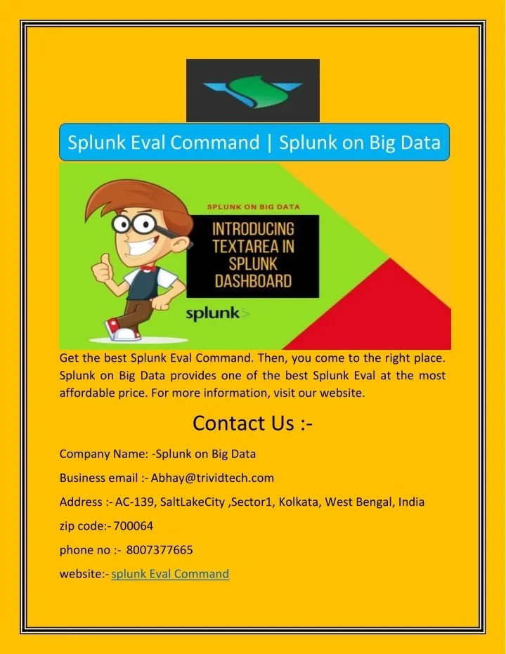 PPT Splunk Eval Command Splunk on Big Data PowerPoint Presentation