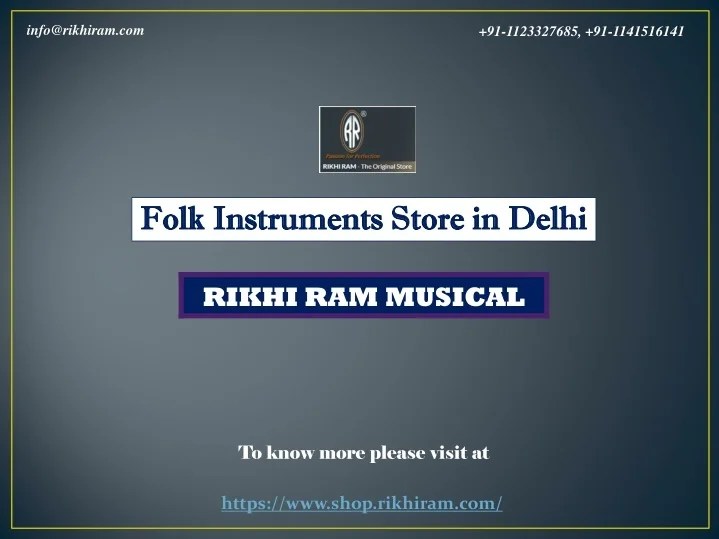 PPT Best Folk Instruments Store in Delhi PowerPoint Presentation