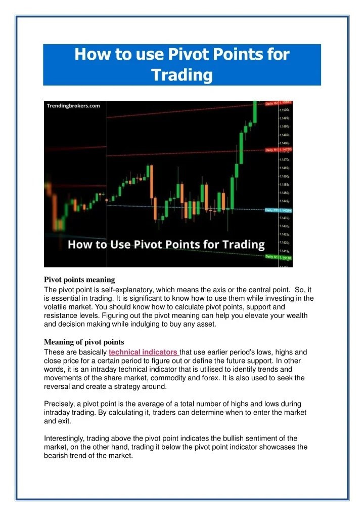 PPT How to use Pivot Points for Trading PowerPoint Presentation, free