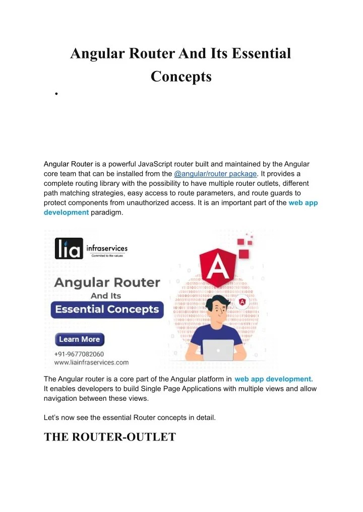 PPT Angular Router And Its Essential Concepts PowerPoint Presentation