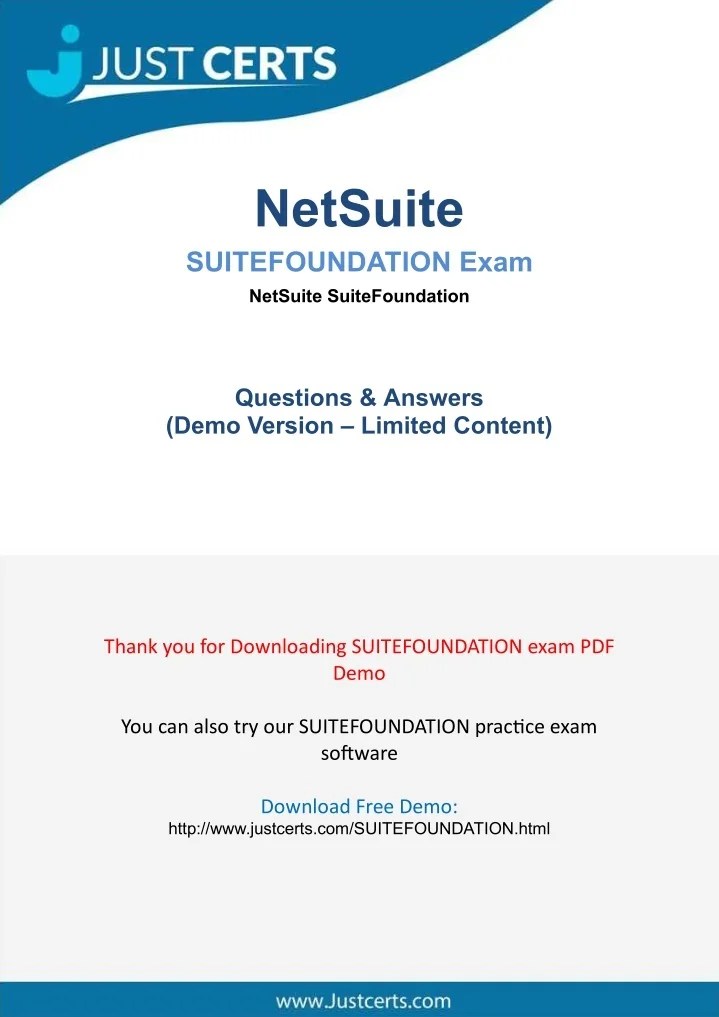 PPT Get Success With Real NetSuite SuiteFoundation Exam PDF[2021