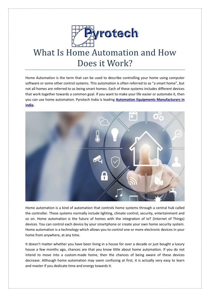 PPT What Is Home Automation and How Does it Work PowerPoint