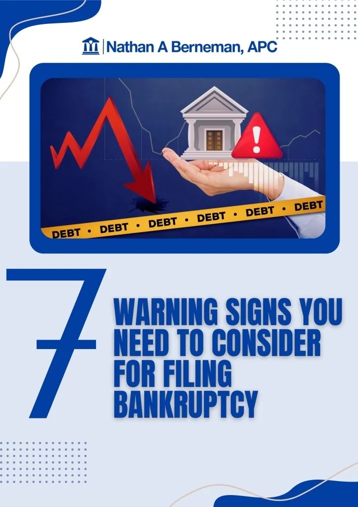 PPT Top 7 Warning Signs You Need to Consider For Filing Bankruptcy