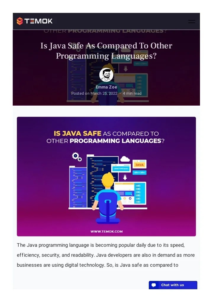 PPT Is Java Safe As Compared To Other Programming Languages
