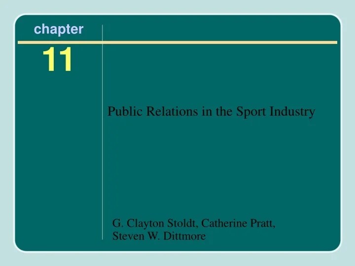 PPT Sport Public Relations Communication and Community Relations PowerPoint Presentation ID