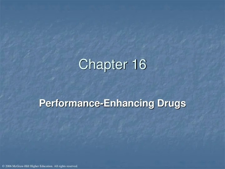 PPT PerformanceEnhancing Drugs History, Testing, and Adverse