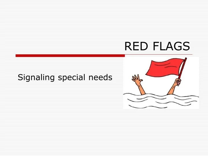 PPT RED FLAGS PowerPoint Presentation, free download ID9387286