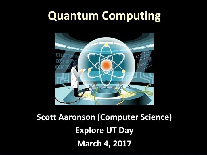 PPT Quantum Computing PowerPoint Presentation, free download ID9451616