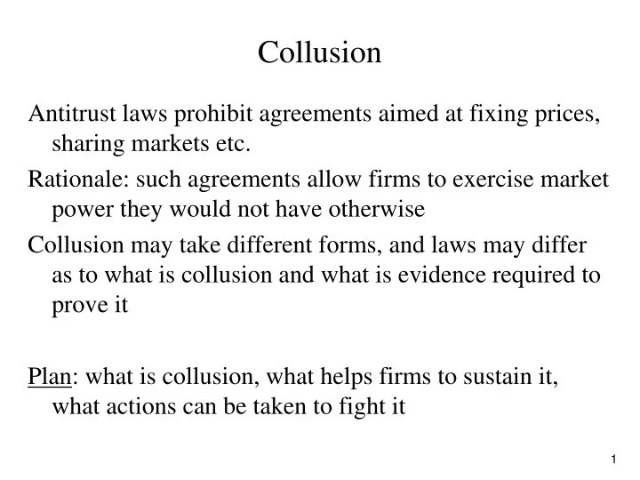 PPT Collusion PowerPoint Presentation, free download ID9480436