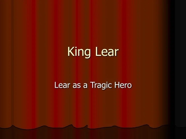 PPT King Lear PowerPoint Presentation, free download ID9495311