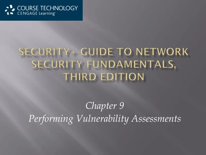 PPT Security+ Guide to Network Security Fundamentals, Third Edition PowerPoint Presentation