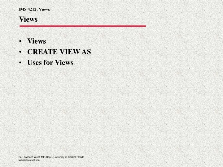PPT Views PowerPoint Presentation, free download ID9619741