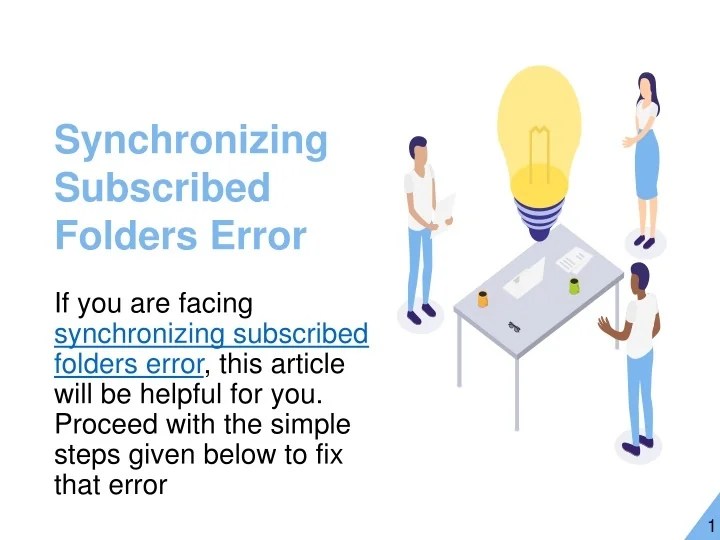 PPT Synchronizing Subscribed Folders Error PowerPoint Presentation