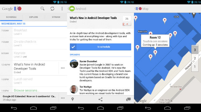 Google I/O 2013 companion app brings new lock screen widget and more