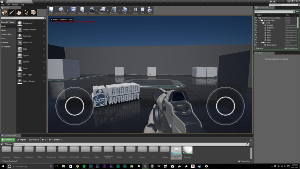 How to write a 3D game for Android with Unreal Engine Part 1