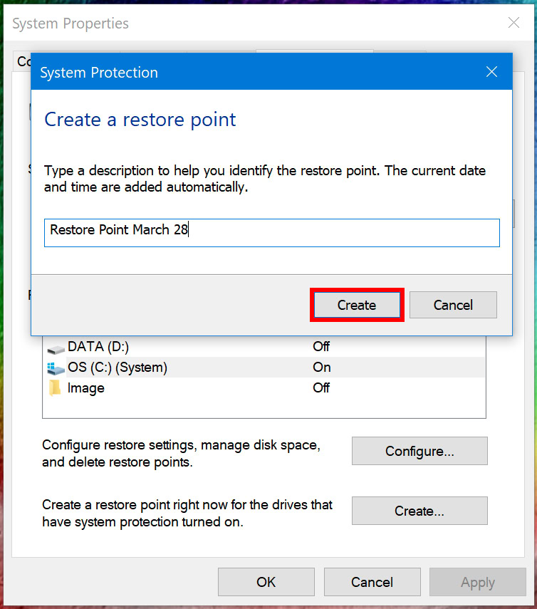 How to Make Windows Automatically Create a System Restore.