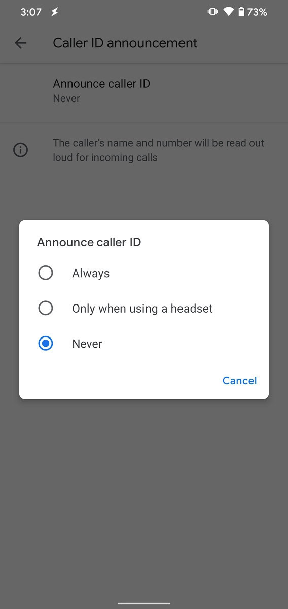 New Google Phone feature will announce all calls and numbers