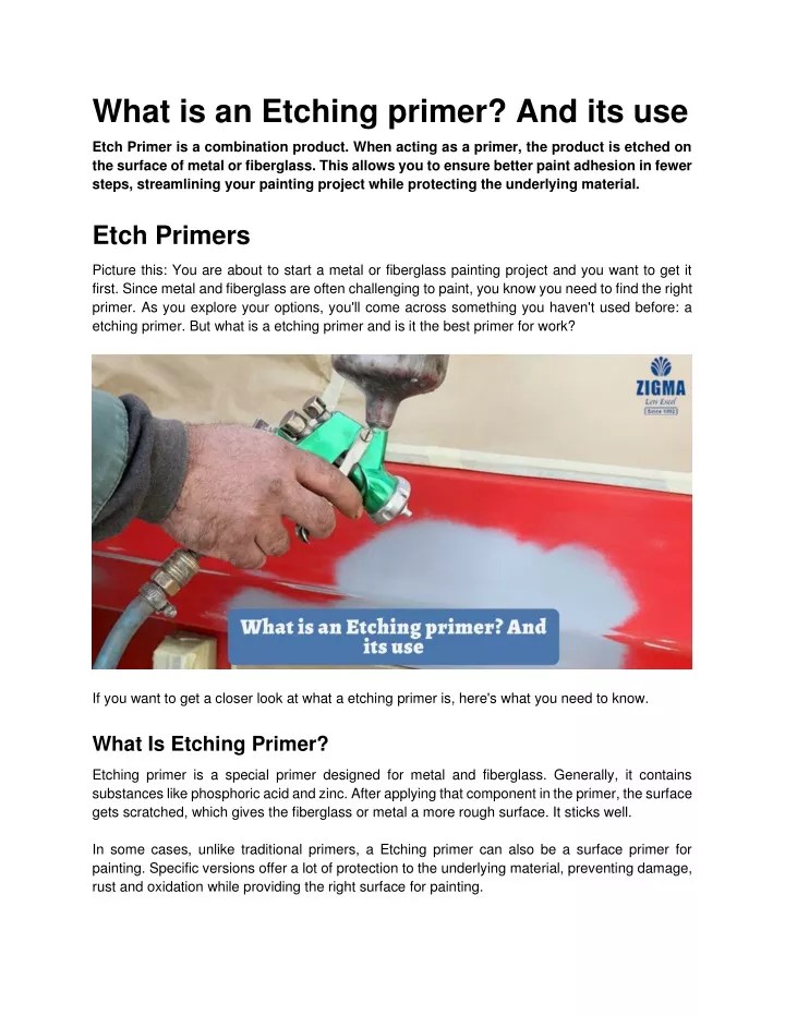 PPT What is an Etching primer_ And its use PowerPoint Presentation