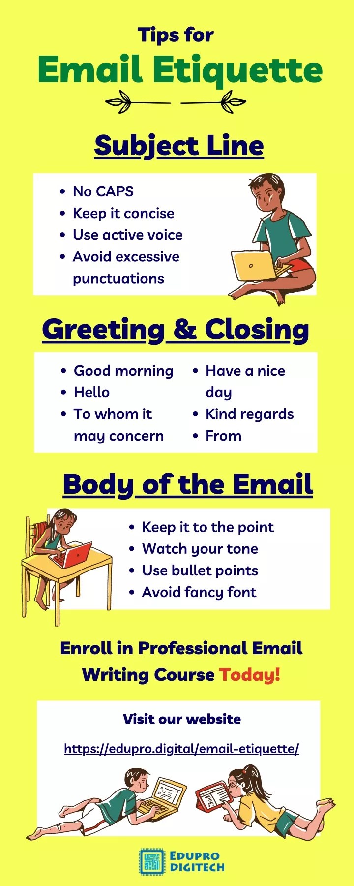 PPT Tips for Email Etiquette PowerPoint Presentation, free download