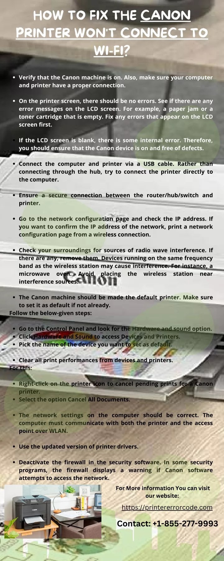 PPT How to Fix the Canon Printer Won't Connect To WiFi PowerPoint