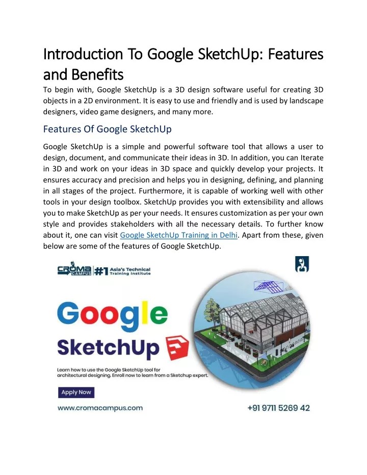 PPT Introduction To Google SketchUp PowerPoint Presentation, free